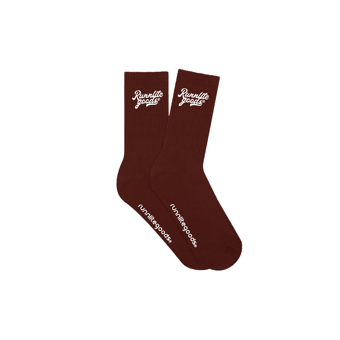 Core Logo Socks - Burgandy