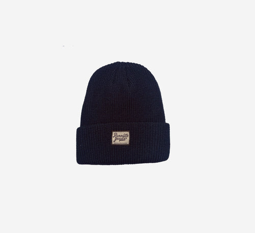 Core Logo Knit Beanie - Navy