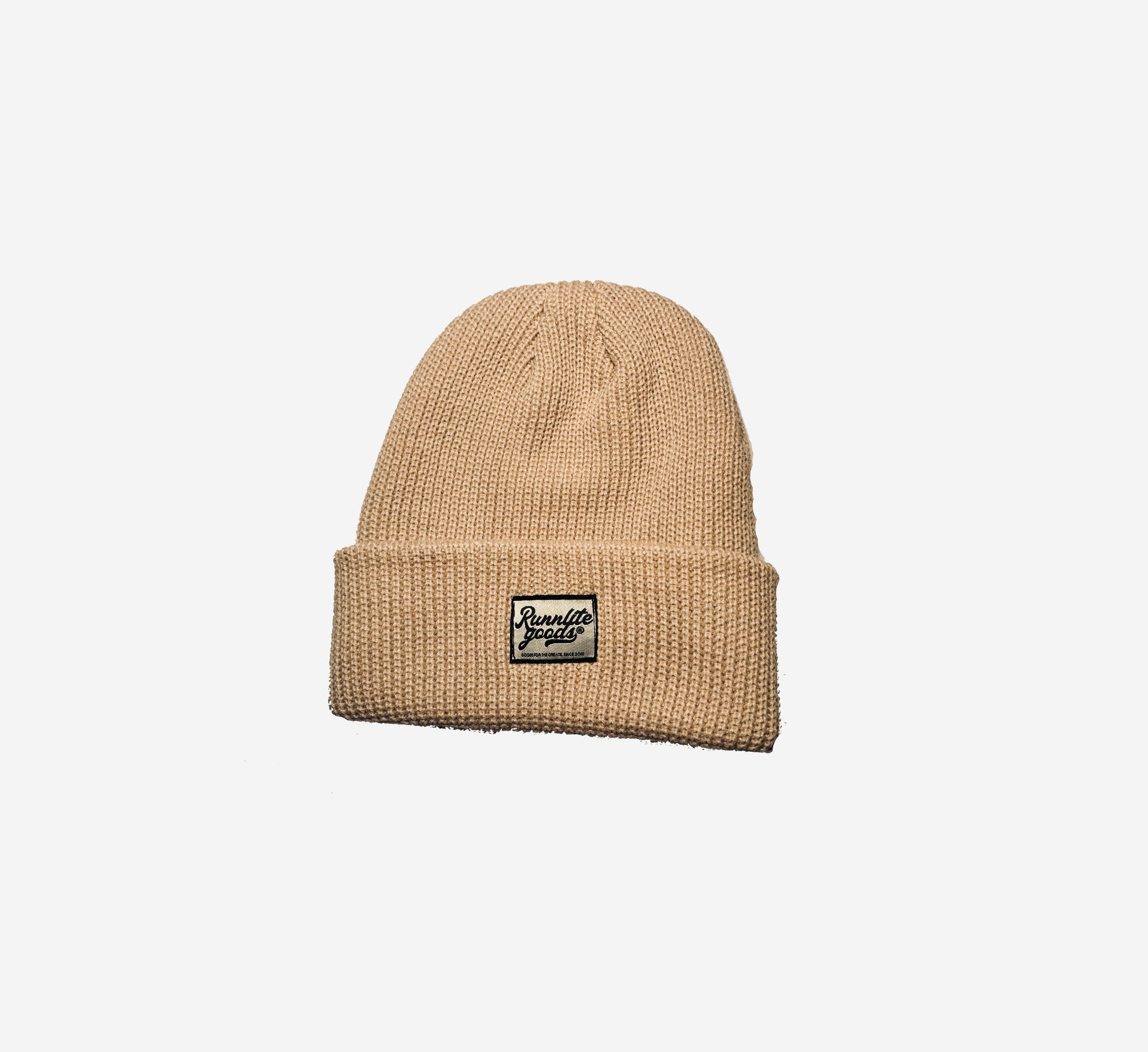 Core Logo Knit Beanie - Tan
