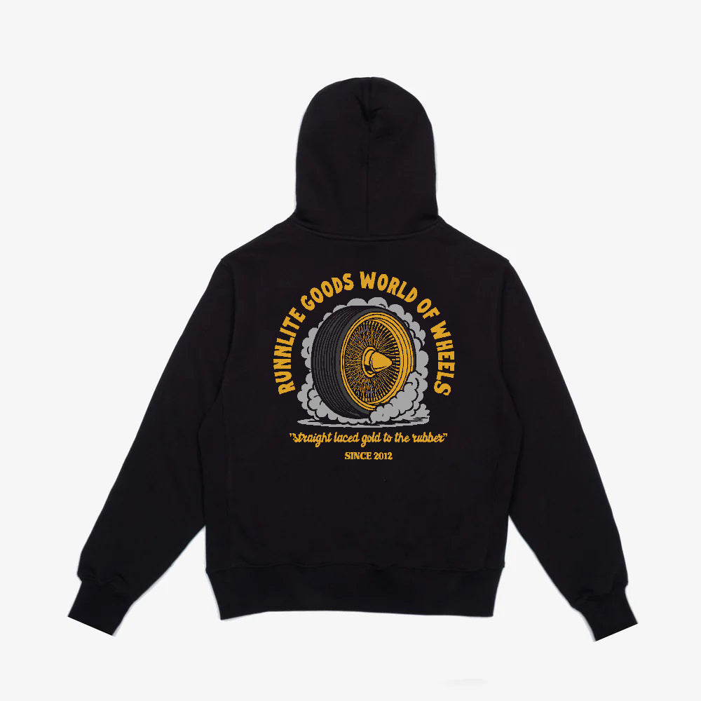Golds To The Rubber Hoodie - Black