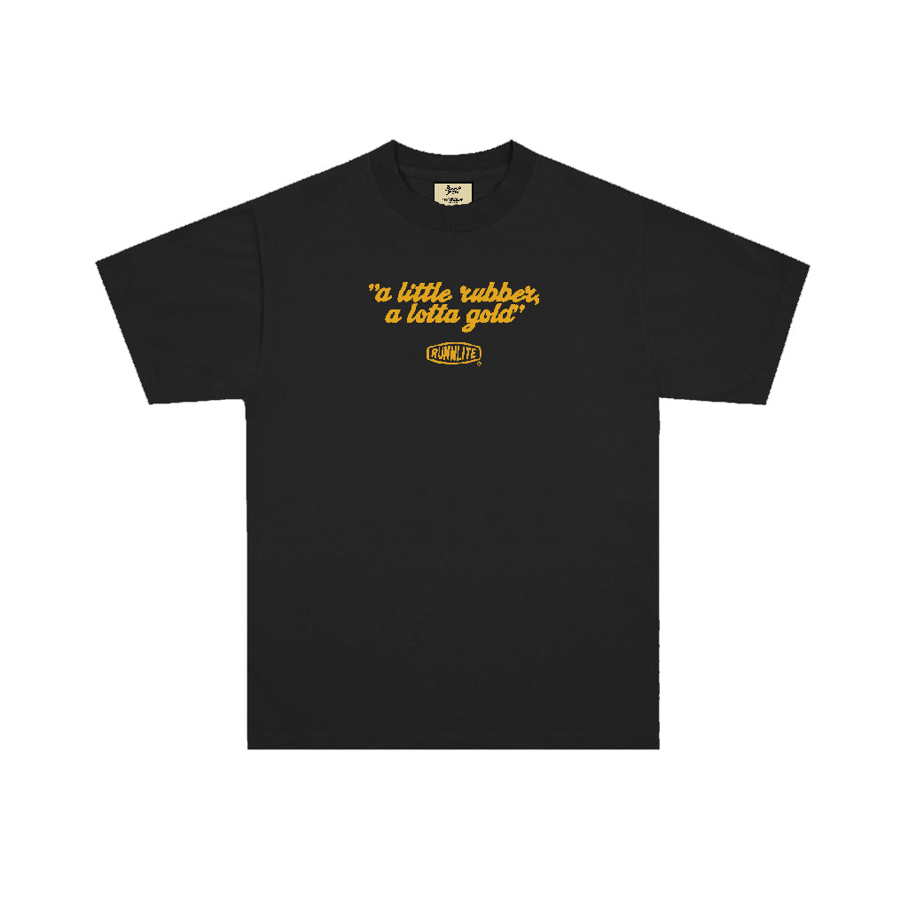 Golds To The Rubber Tee - Black