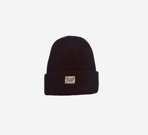 Core Logo Knit Beanie - Black