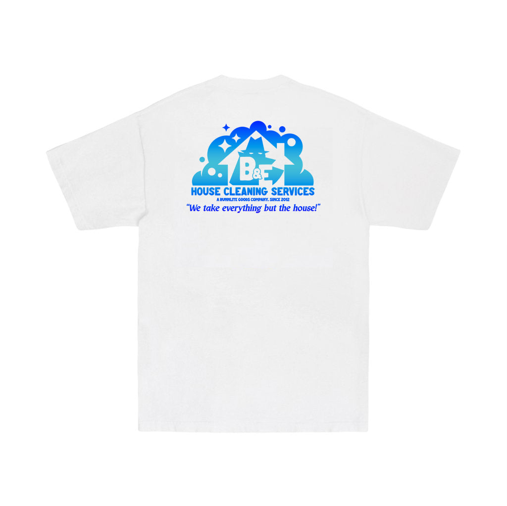 Cleaning Service Tee - White