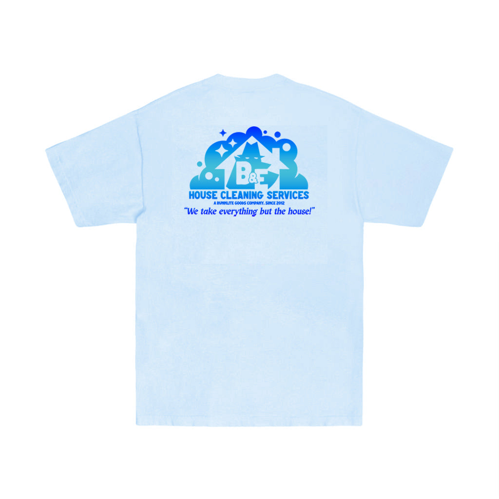 Cleaning Service Tee - Powder Blue