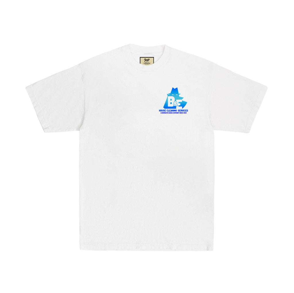 Cleaning Service Tee - White